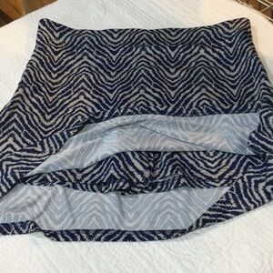 Stylish Blue and White Patterned Skirt & matching sleeveless top
